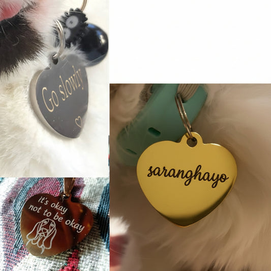 SafePaw Personalized Pet ID Tag — Custom Engraved for Dogs & Cats