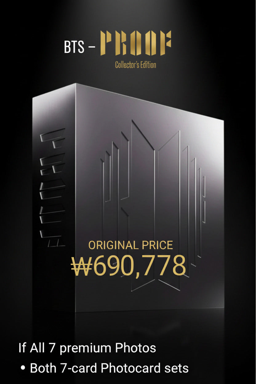 BTS Proof Collector's Edition Limited Edition 3CD Album Complete KOMCA Authentic